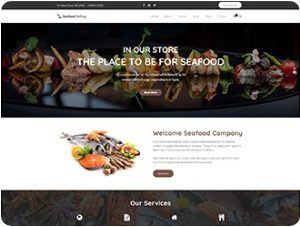 online-sea-food-selling template