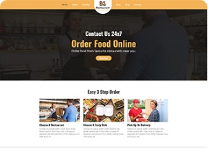 restaurant delivery service template
