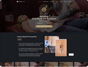 Body Piercing Service web template